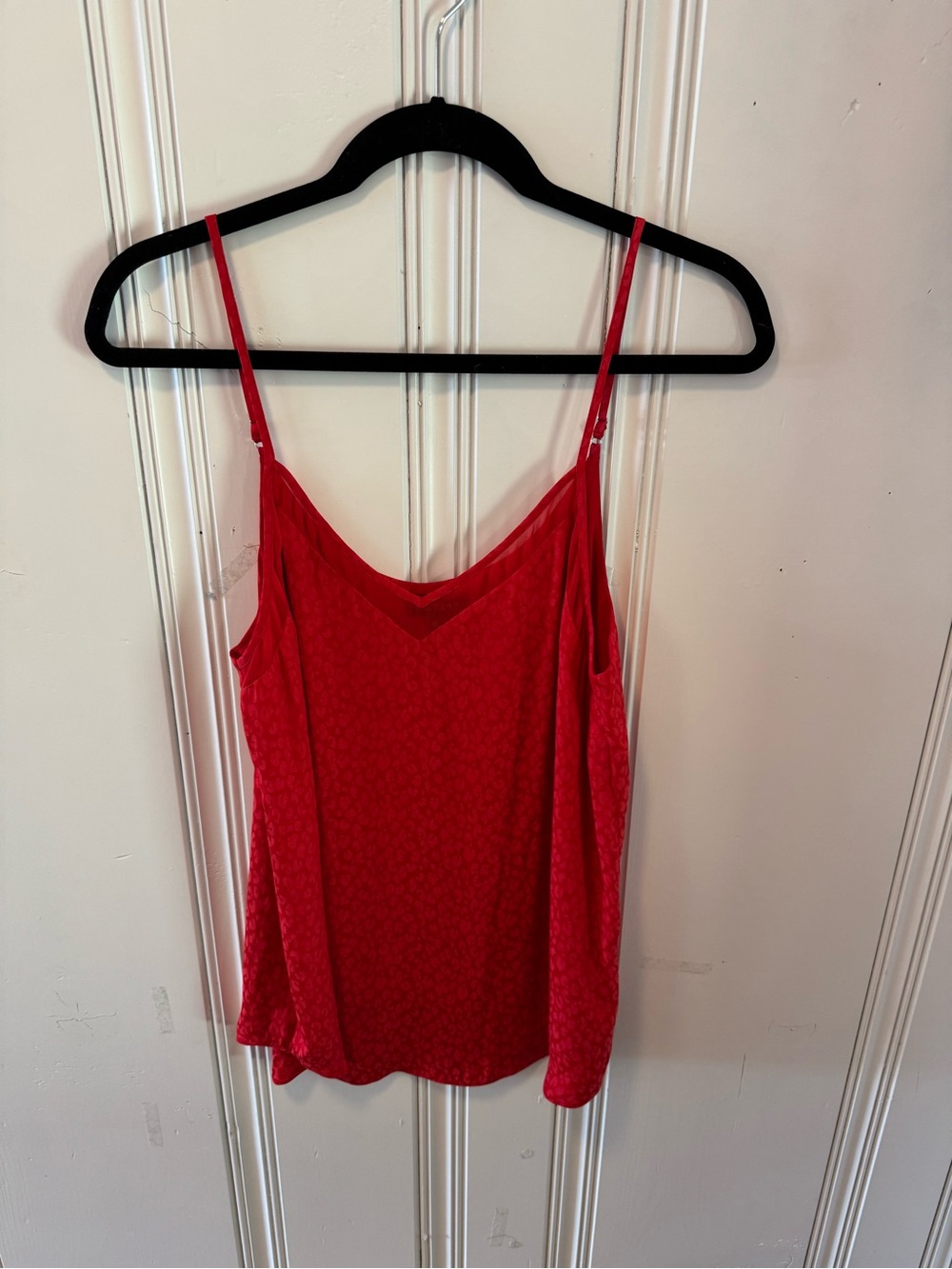 1. State Red Satin V-Neck Camisole